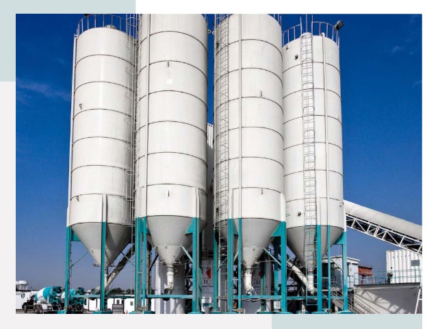 Строительство цементных силосов в Костроме