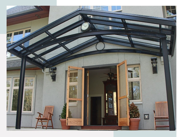 Козырьки металлические в Костроме