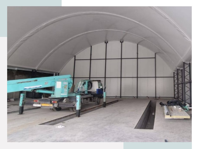 Внутреннее оснащение ангаров в Костроме